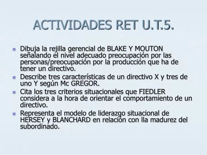 actividades ret u t 5