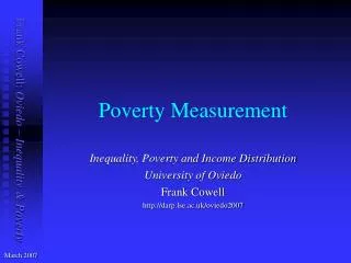 Poverty Measurement