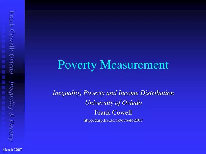 poverty measurement