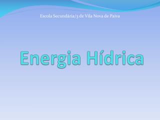 Energia Hídrica