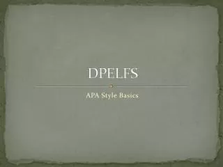 DPELFS