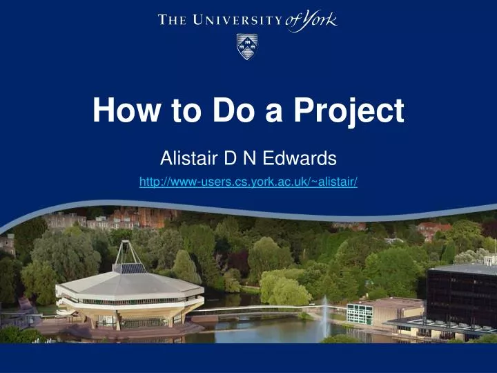how to do a project