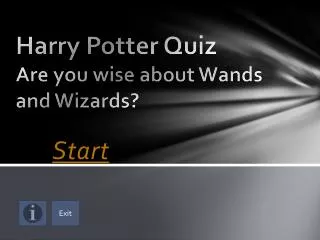 Harry Potter Quiz Are you wise about Wands and Wizards?