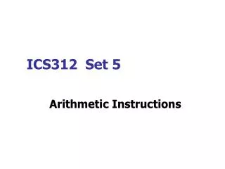 ICS312 Set 5