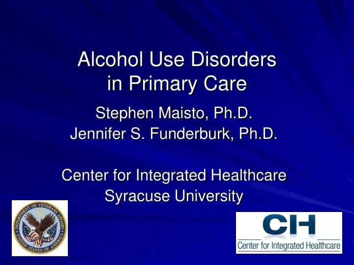 alcohol use disorders in primary care