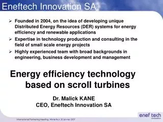 Eneftech Innovation SA