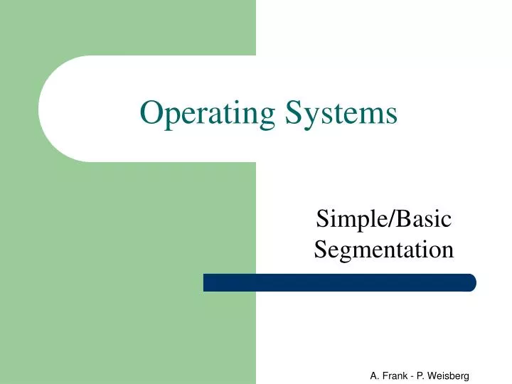 operating systems