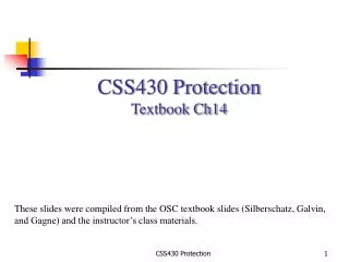 CSS430 Protection Textbook Ch14