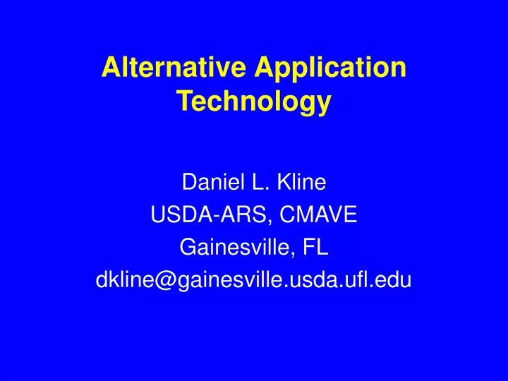 alternative application technology