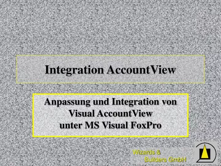 integration accountview