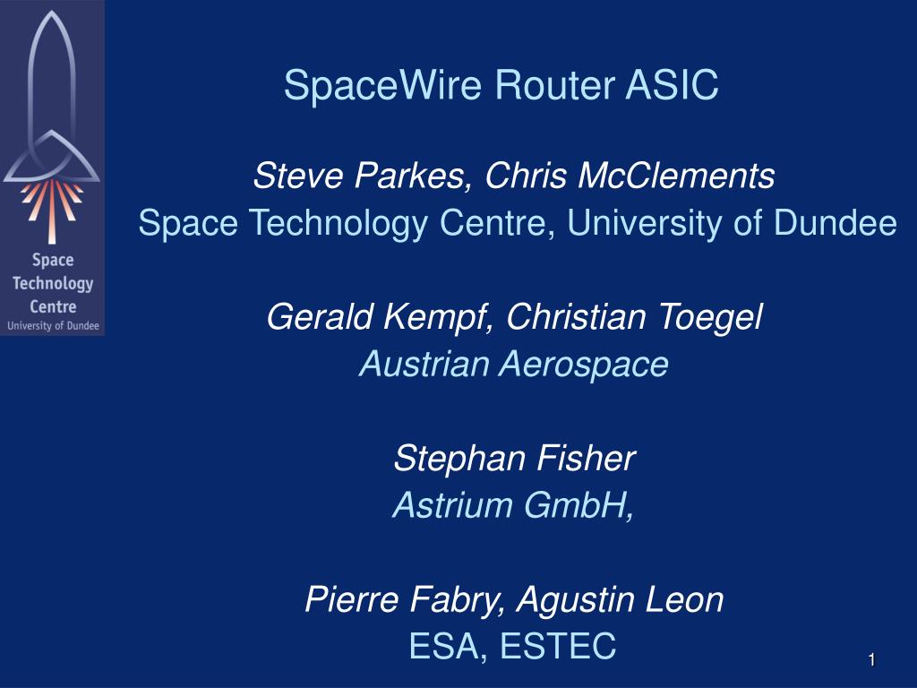 PPT - SpaceWire Router ASIC PowerPoint Presentation, free download - ID ...