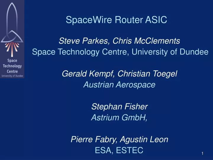 spacewire router asic
