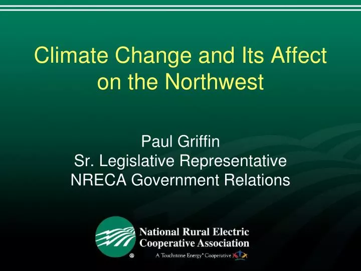 climate change and its affect on the northwest