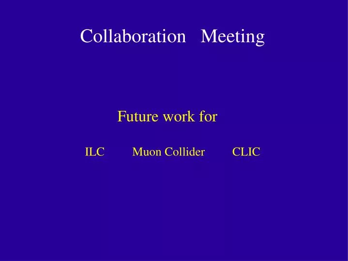 collaboration meeting