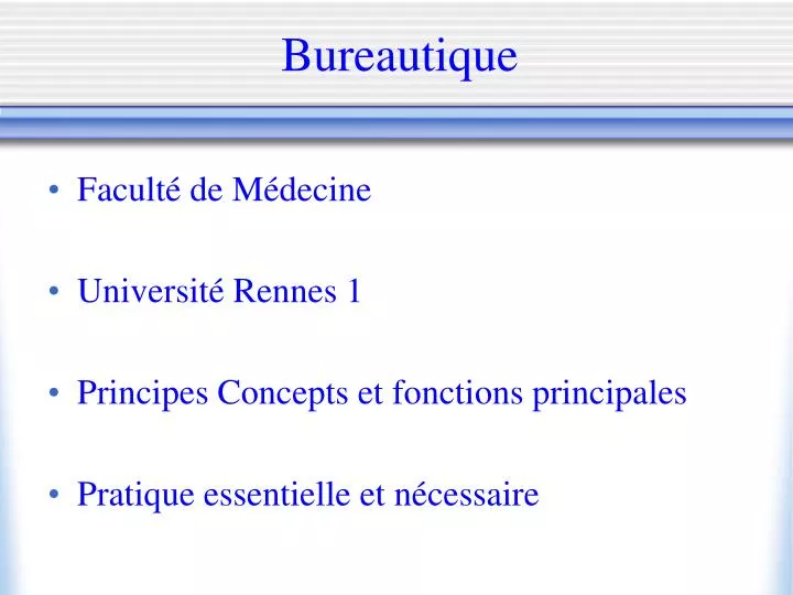 bureautique