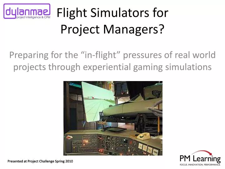 flight simulators for project managers