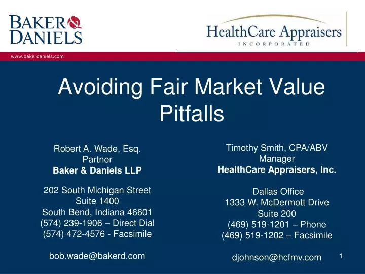 avoiding fair market value pitfalls
