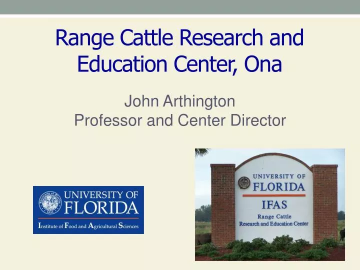 range cattle research and education center ona