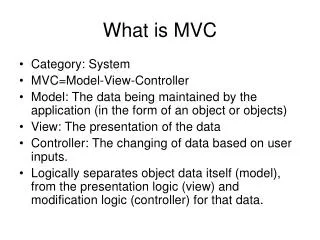 What is MVC