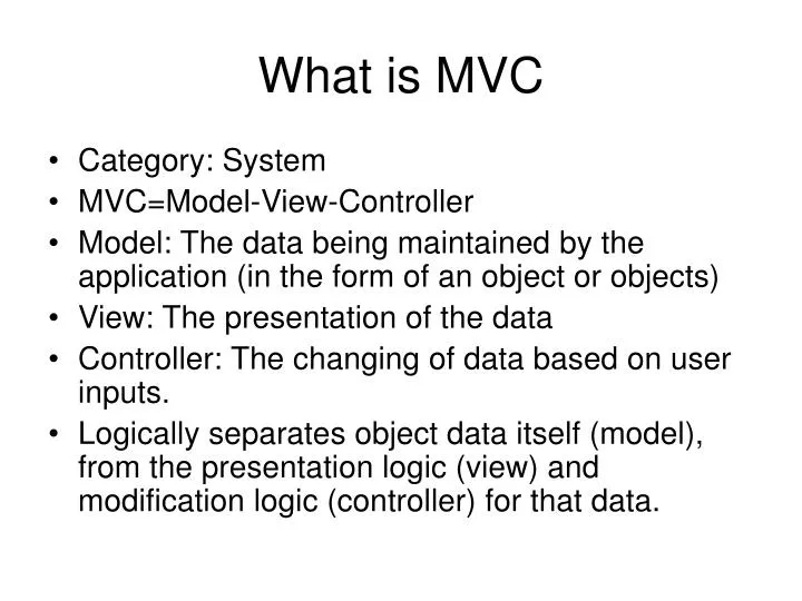 what is mvc
