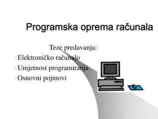 Programska oprema računala