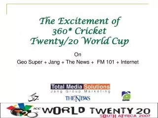 The Excitement of 360* Cricket Twenty/20 World Cup