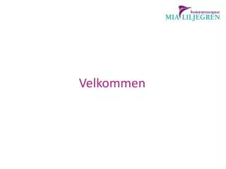 velkommen
