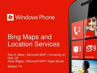 Bing Maps and Location Services