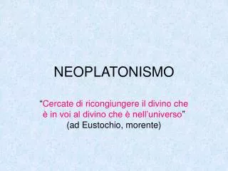 neoplatonismo