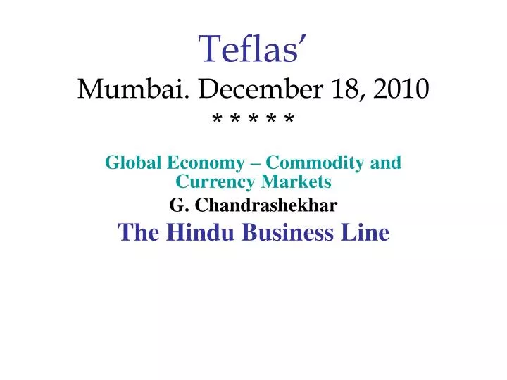 teflas mumbai december 18 2010