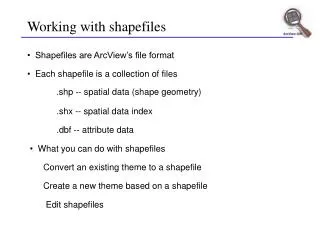 Working with shapefiles