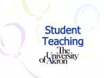Student Teaching - slide 1