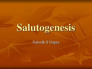 Salutogenesis