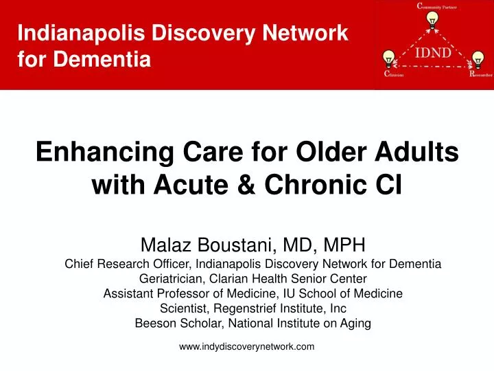 enhancing care for older adults with acute chronic ci