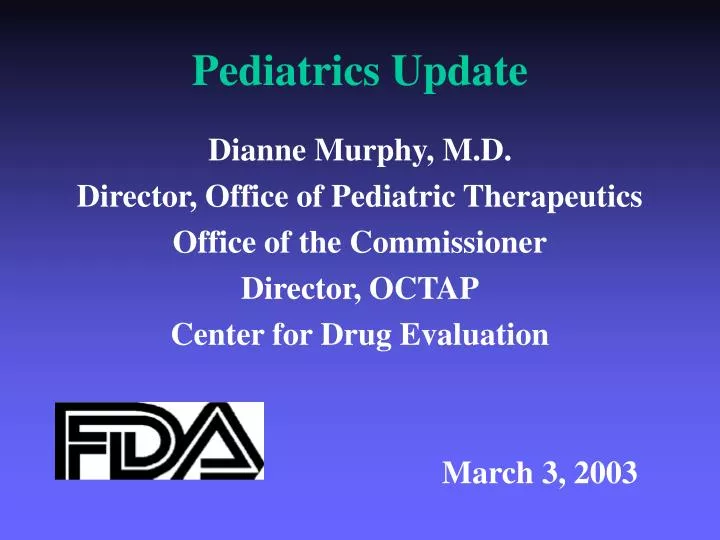 pediatrics update