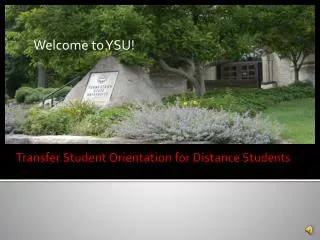 Transfer Student Orientation for Distance Students
