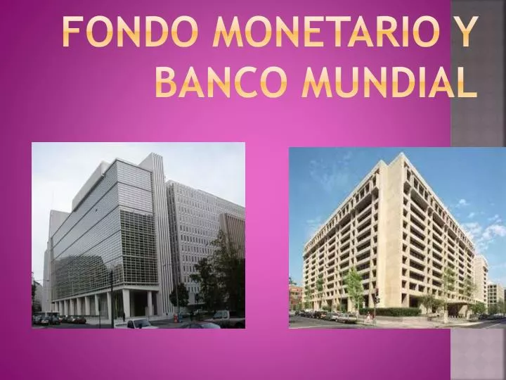 fondo monetario y banco mundial