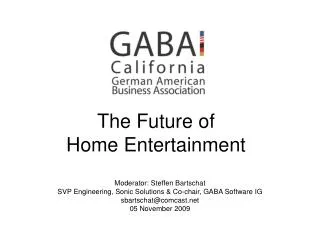 The Future of Home Entertainment