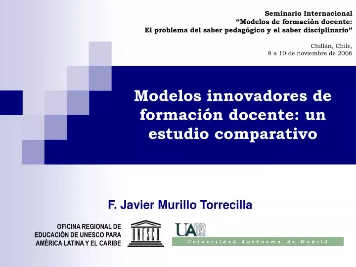 modelos innovadores de formaci n docente un estudio comparativo