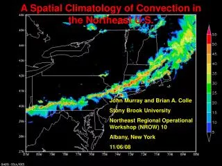 A Spatial Climatology of Convection in the Northeast U.S.