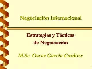 negociaci n internacional