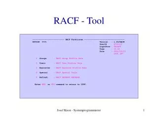 RACF - Tool
