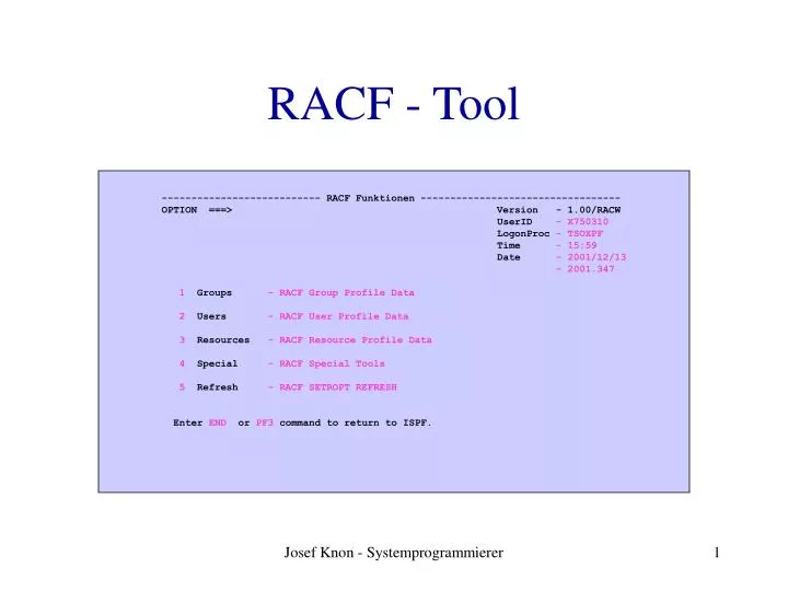 racf tool