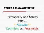 STRESS MANAGEMENT - slide 1