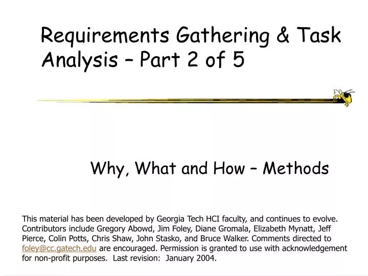 requirements gathering task analysis part 2 of 5