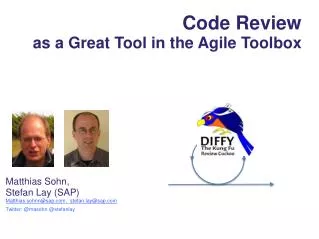 Code Review as a Great T ool in the Agile Toolbox