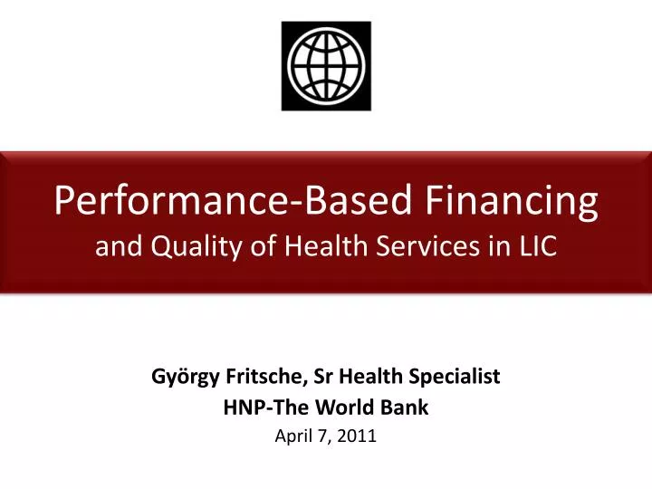 gy rgy fritsche sr health specialist hnp the world bank april 7 2011