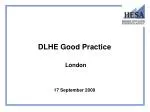 DLHE Good Practice - slide 1