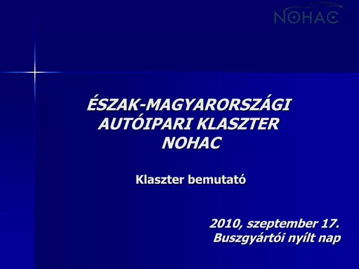 szak magyarorsz gi aut ipari klaszter nohac