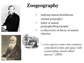 Zoogeography